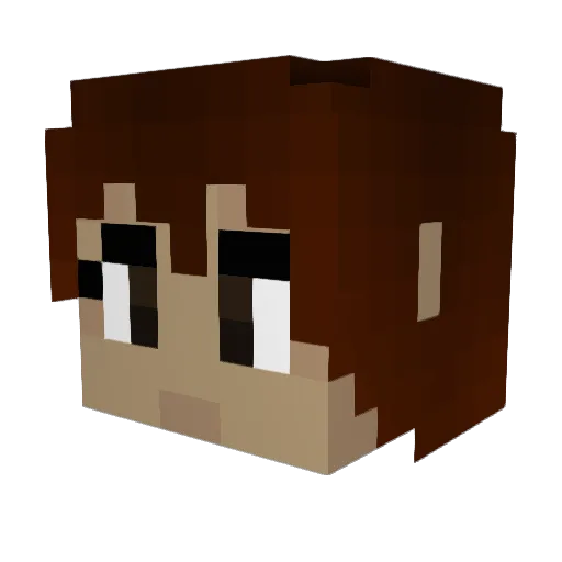 kbg06 Minecraft avatar head, 3D render