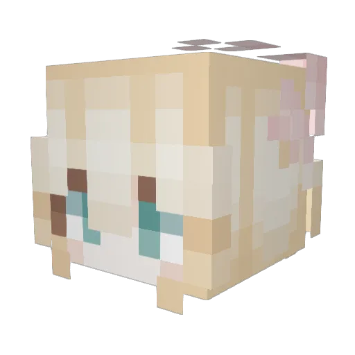 kbmango Minecraft avatar head, 3D render