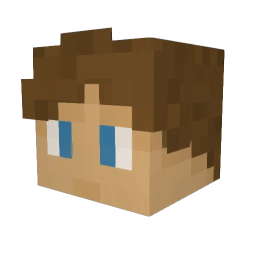 kbot1284 Minecraft avatar head, 3D render