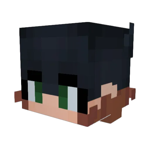 kbrav Minecraft avatar head, 3D render