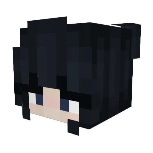 kbsaj Minecraft avatar head, 3D render