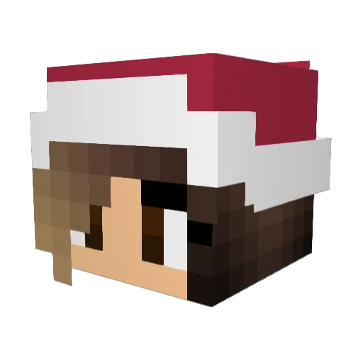kburkz Minecraft avatar head, 3D render
