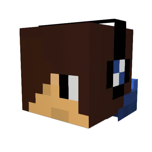 kc2IsCool Minecraft avatar head, 3D render