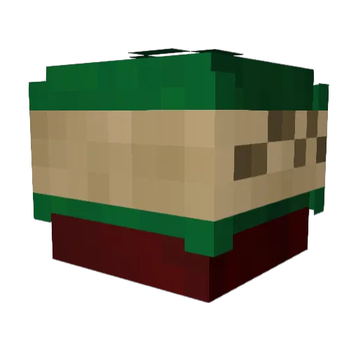 kc45 Minecraft avatar head, 3D render