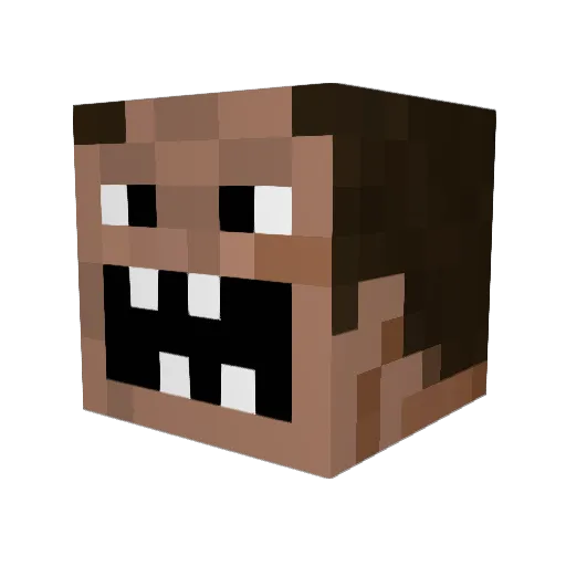 kc_kc Minecraft avatar head, 3D render