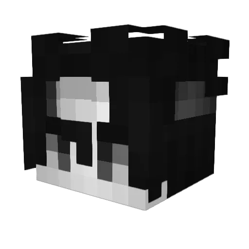 kc_player Minecraft avatar head, 3D render