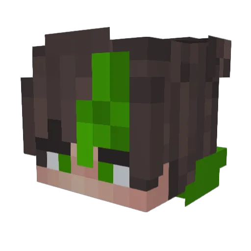 kc_r Minecraft avatar head, 3D render