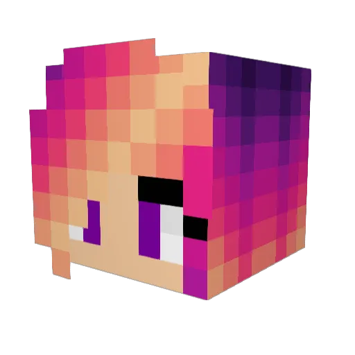 kcat11 Minecraft avatar head, 3D render