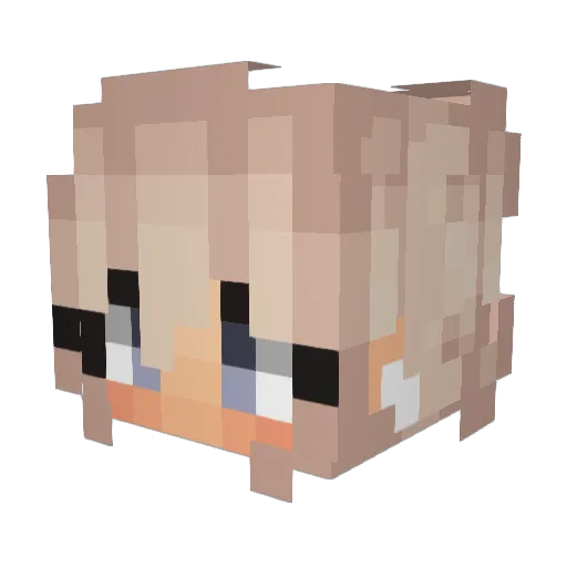 kccarson Minecraft avatar head, 3D render