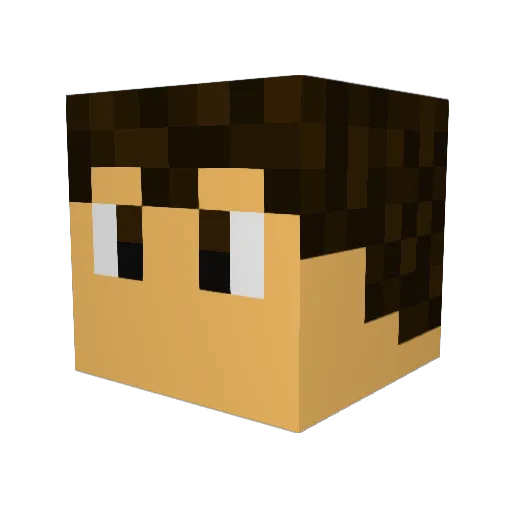 kccoug Minecraft avatar head, 3D render