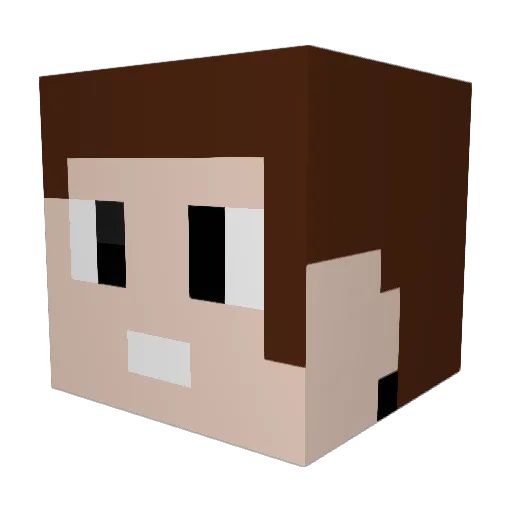 kcdaisymae Minecraft avatar head, 3D render