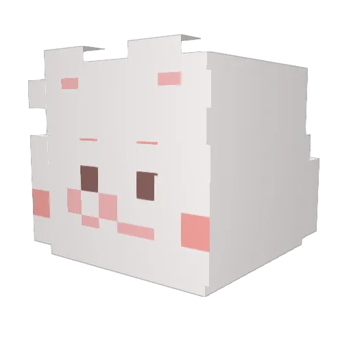 kce1015 Minecraft avatar head, 3D render