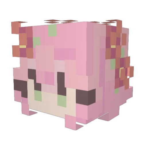 kceresa Minecraft avatar head, 3D render