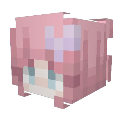 kchristine116 Minecraft avatar head, 3D render