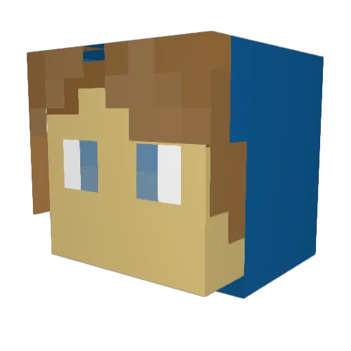 kcofield2 Minecraft avatar head, 3D render