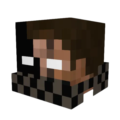 kcottle Minecraft avatar head, 3D render