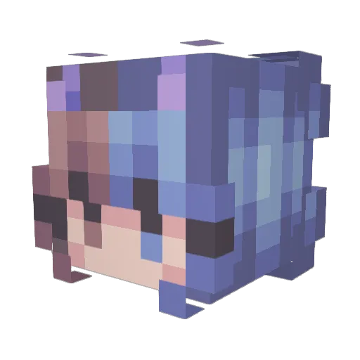 kcrt829 Minecraft avatar head, 3D render