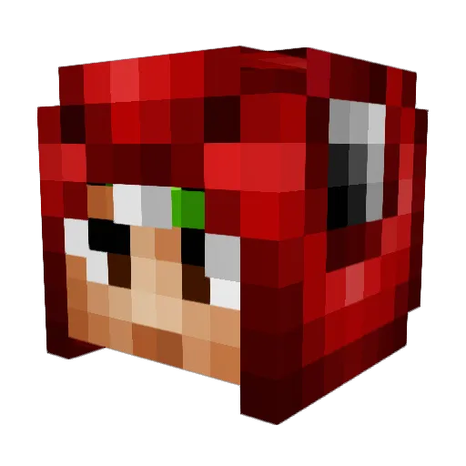 kcurrier Minecraft avatar head, 3D render