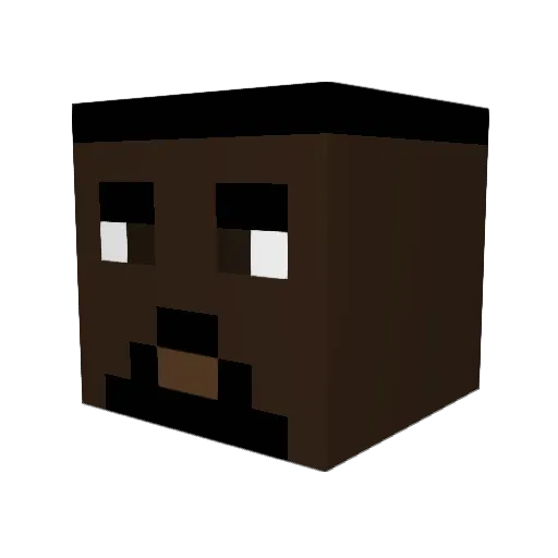 kd_burner_acct Minecraft avatar head, 3D render