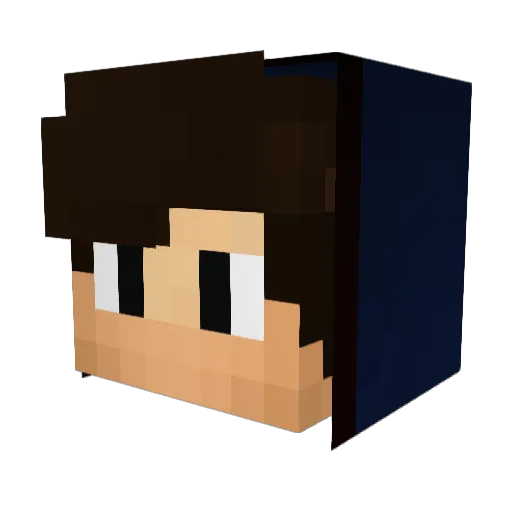 kdaramns Minecraft avatar head, 3D render