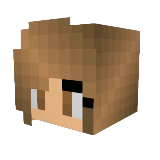 kdawnpk Minecraft avatar head, 3D render