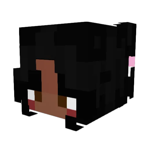 kdcards Minecraft avatar head, 3D render