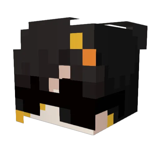 kddark1 Minecraft avatar head, 3D render