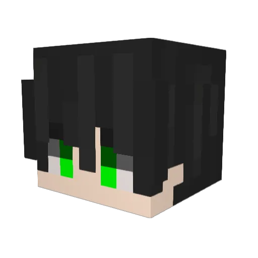 kddxk Minecraft avatar head, 3D render