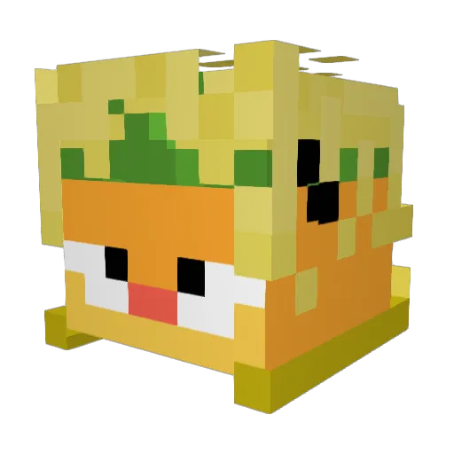 kden1000 Minecraft avatar head, 3D render