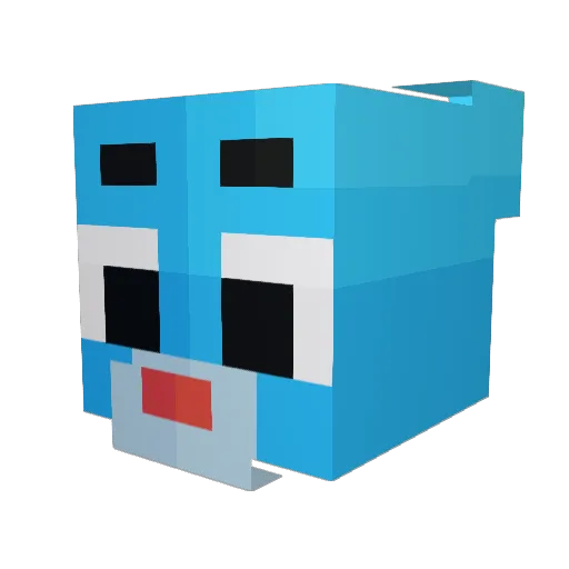 kdh0128 Minecraft avatar head, 3D render
