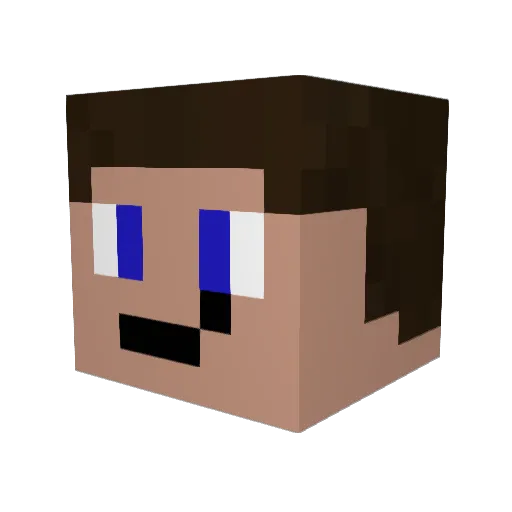 kdm_zing Minecraft avatar head, 3D render