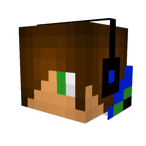 kdog1228 Minecraft avatar head, 3D render