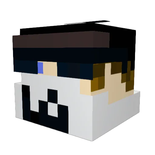 kdog9000 Minecraft avatar head, 3D render