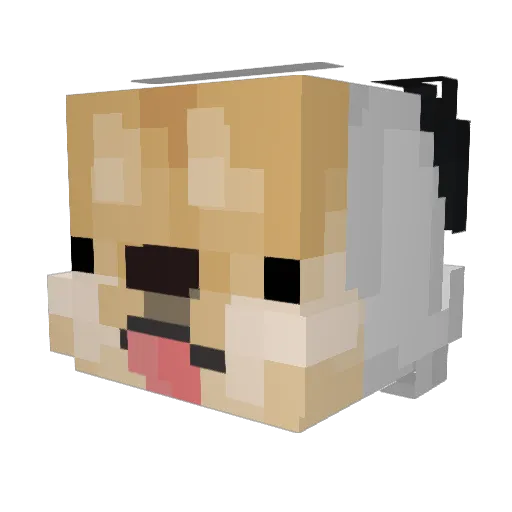 kdoglet Minecraft avatar head, 3D render