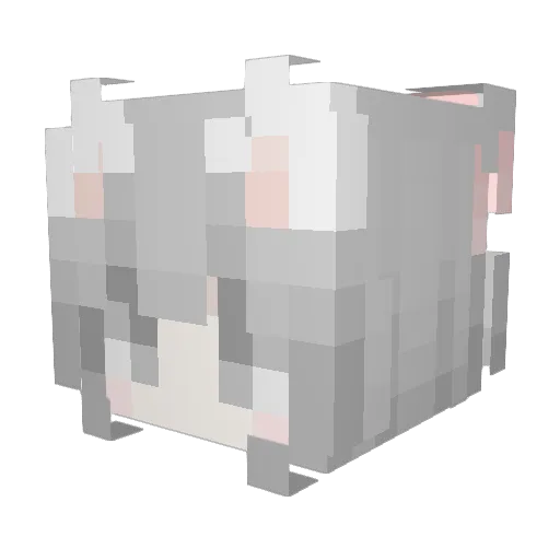 kdolllll Minecraft avatar head, 3D render
