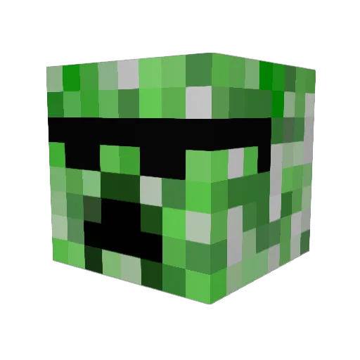 kdpatt Minecraft avatar head, 3D render