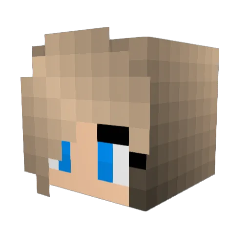 kdrainer Minecraft avatar head, 3D render