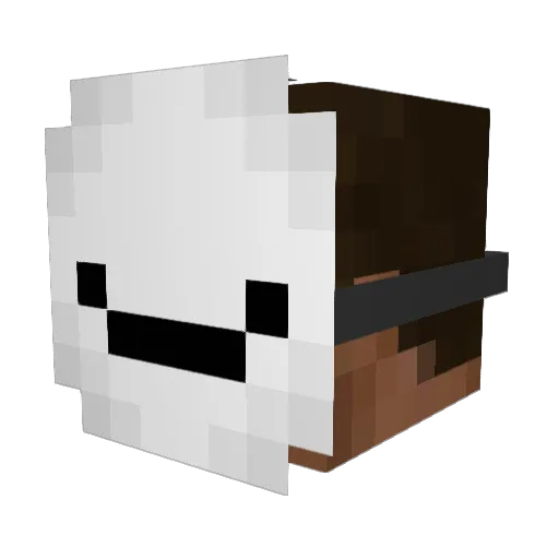 kdtt Minecraft avatar head, 3D render