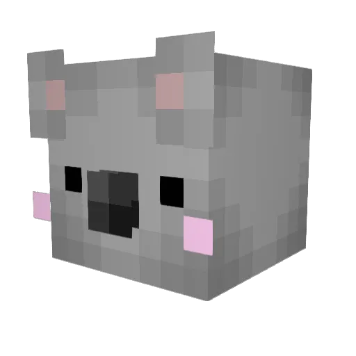 kdubious Minecraft avatar head, 3D render