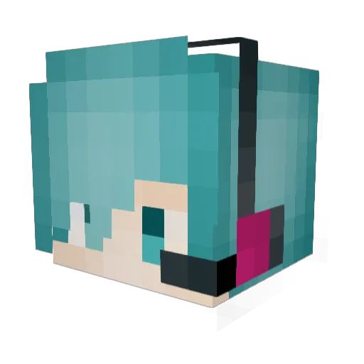 kdxeon Minecraft avatar head, 3D render