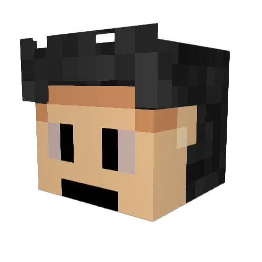 kdznloco Minecraft avatar head, 3D render