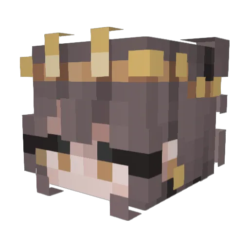 ke1tav Minecraft avatar head, 3D render