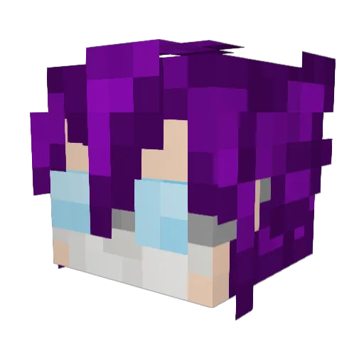 ke7s Minecraft avatar head, 3D render
