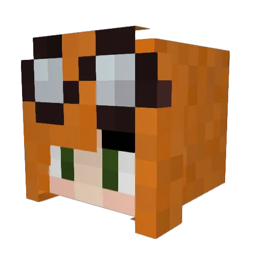 keab42 Minecraft avatar head, 3D render