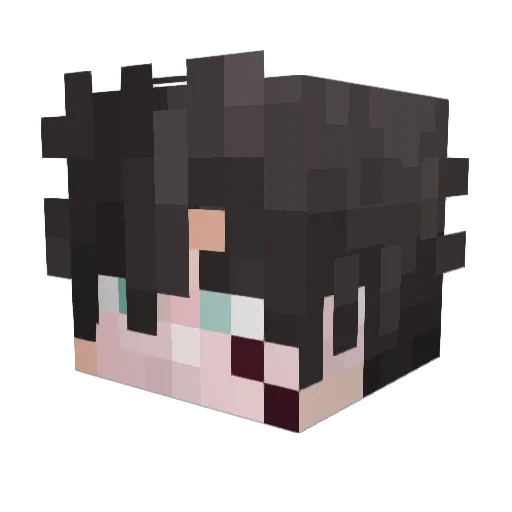 keailo Minecraft avatar head, 3D render
