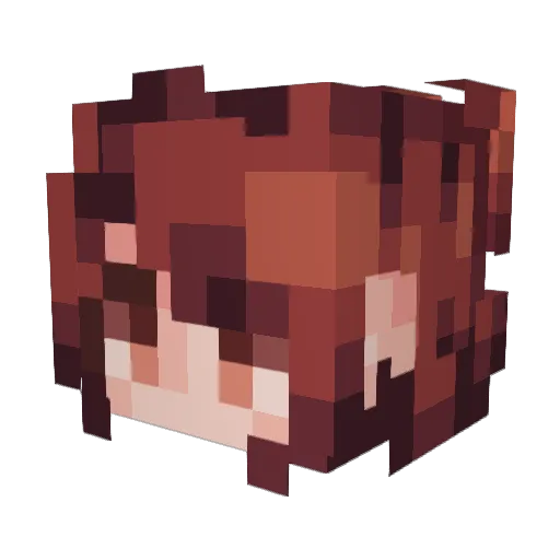 keainc Minecraft avatar head, 3D render