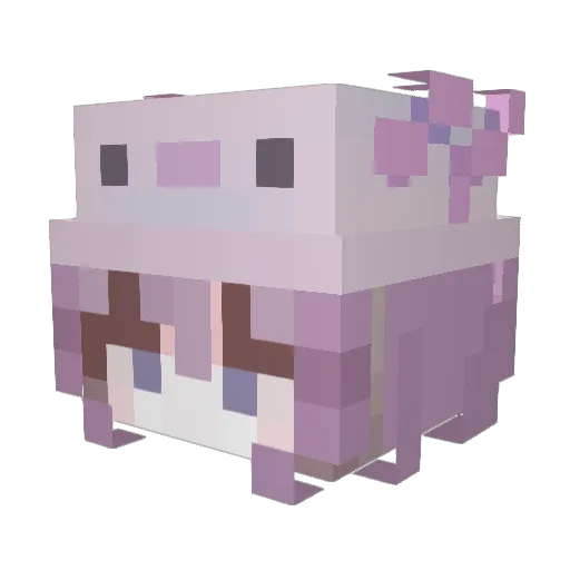 keaiwei Minecraft avatar head, 3D render