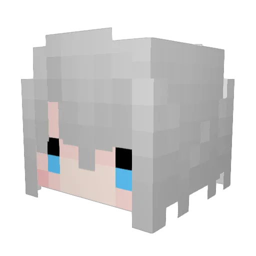 keaker Minecraft avatar head, 3D render