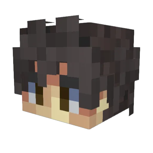 kealill Minecraft avatar head, 3D render