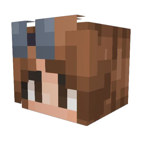 keanab Minecraft avatar head, 3D render